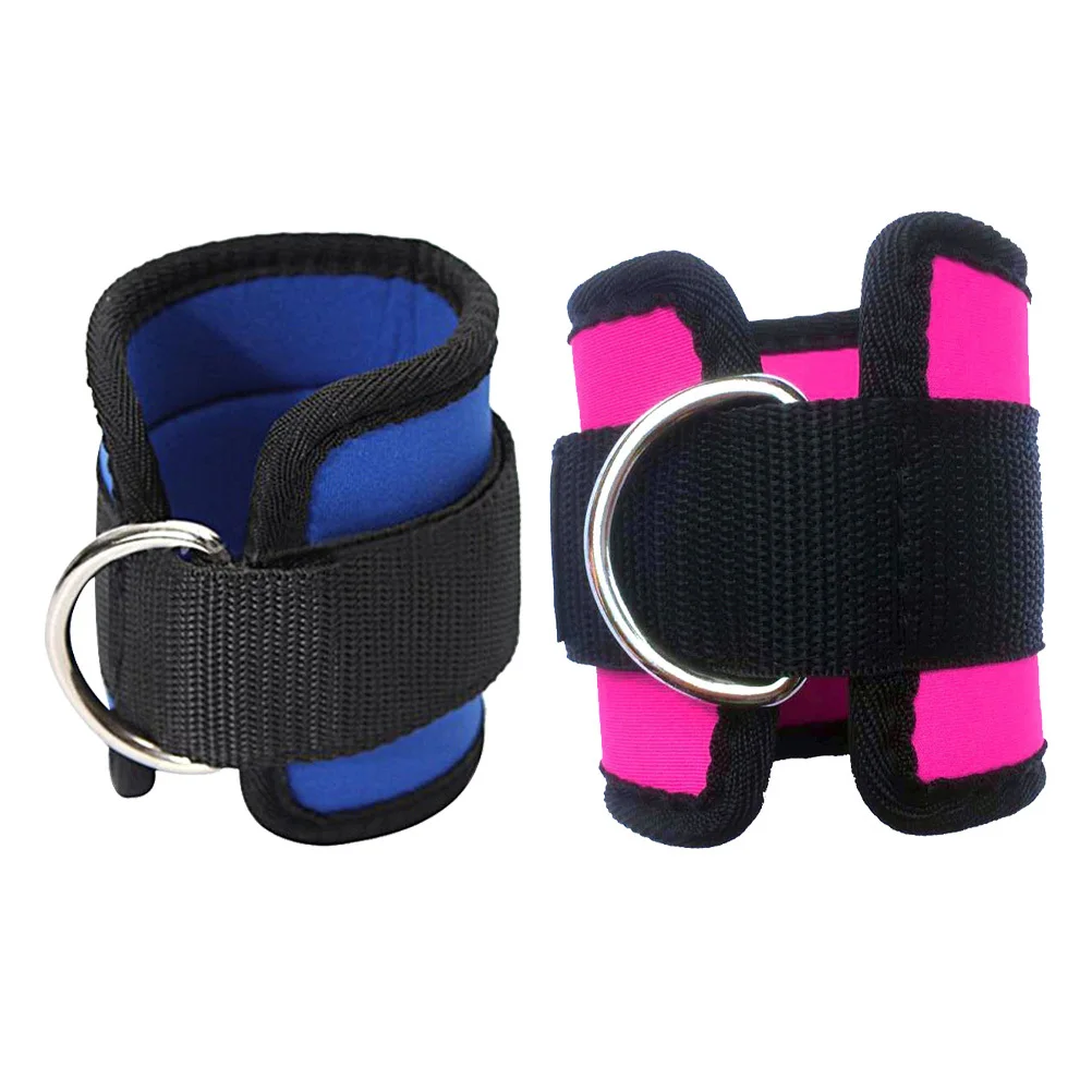 

Adjustable Ankle Straps For Cable Machine Leg Exercise Band With D Ring Ankle Training Foot Ring Buckle Fitness Gear