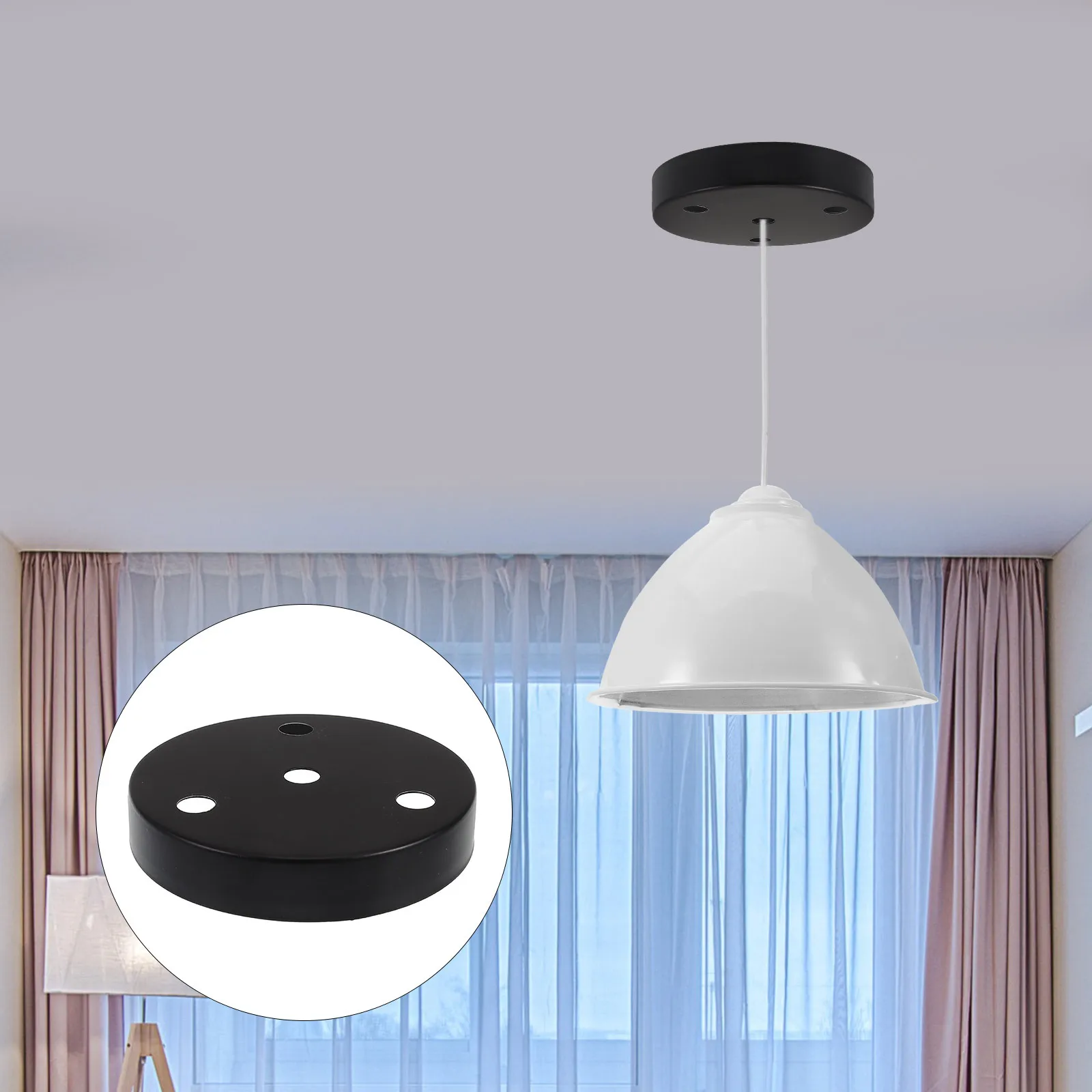 

Ceiling Light Mounting Plate Round Pendant Lamp Base for Dining Room Bar Wall Light Fixture Hardware Decorative Lighting Bracket