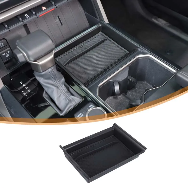 

For 2022+Toyota Tundra/Toyota Sequoia Car Interior Modification Armrest Box Storage Box ABS Black Available in Multiple Styles