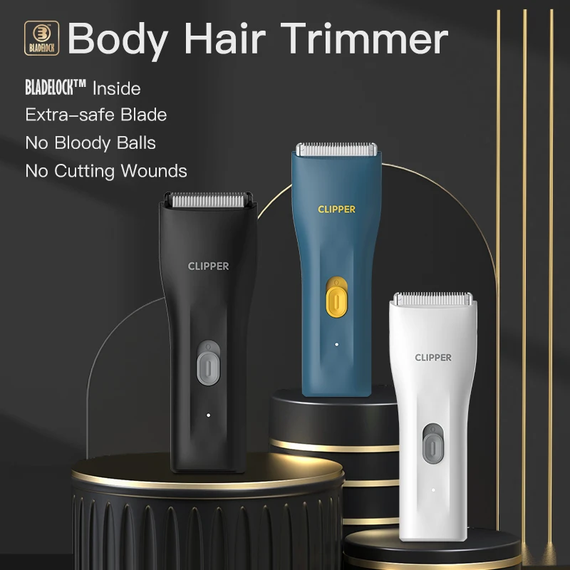 2024 Electric Body Groomer Pubic Hair Trimmer for Men Balls Shaver Clipper Male Sensitive Private Parts Razor Sex Place Face Cut