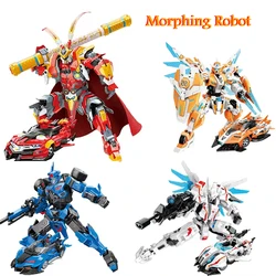 Monkey King Mech Morphing Robot Car Building Blocks Blocks Model DIY MOC Bricks Transformation XMAS Children Boys Toys Gifts