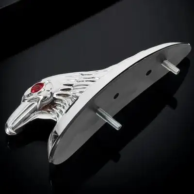 Adlerkopf-Ornament aus Metall für Motorrad-Kotflügel-Dekoration, langlebige Zinklegierung, einzigartiges Design, einfache Installation, modischer Look