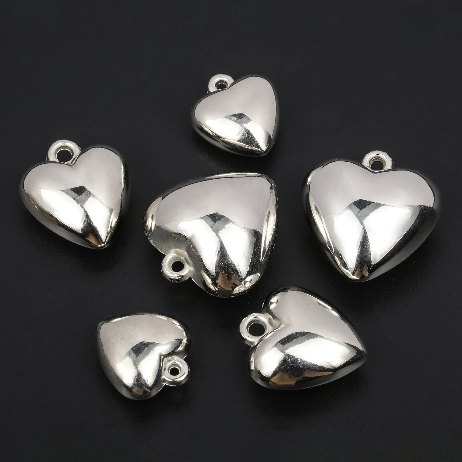 CCB Big Heart Pendant Silver Color For Jewelry Making Choker Necklace Gothic Necklace Women Sexy Party Gift Accessories