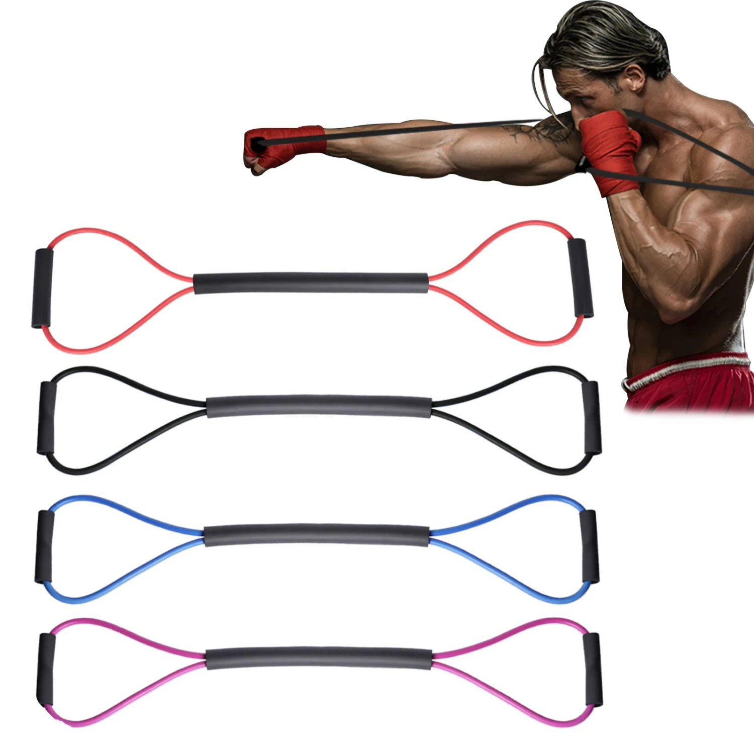 Improve Arm Strength and Flexibility with Premium Anti-Slip Resistance Bands - Durable Rubber Speed Training Accessory for Enhan