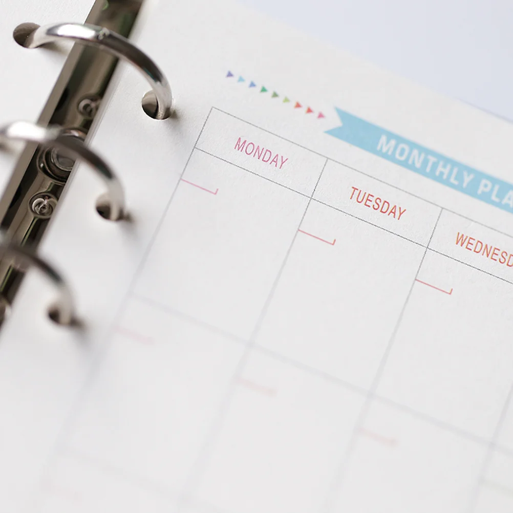 

A5 6-Hole Paper Refills Smooth Lined Grid For Binder Notebook Journal Planner Travel Office School Refill Paper