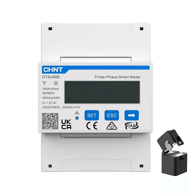 CHINT DTSU666-G Smart Energy Meter Three Phase Digital Energy Electricity For Solar Inverter