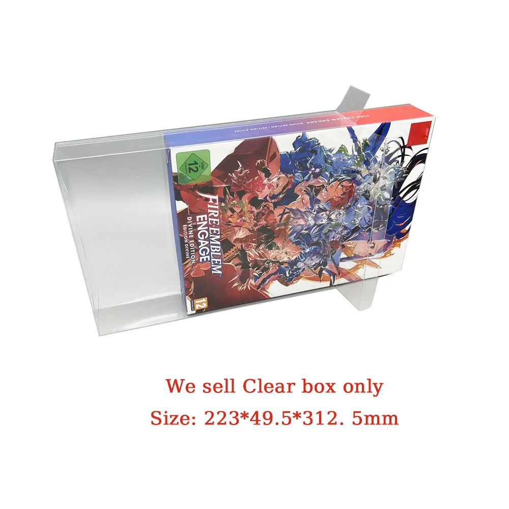 Transparent clear PET cover For Switch NS Fire Emblem engage limied version edition EU pal version game storage display box