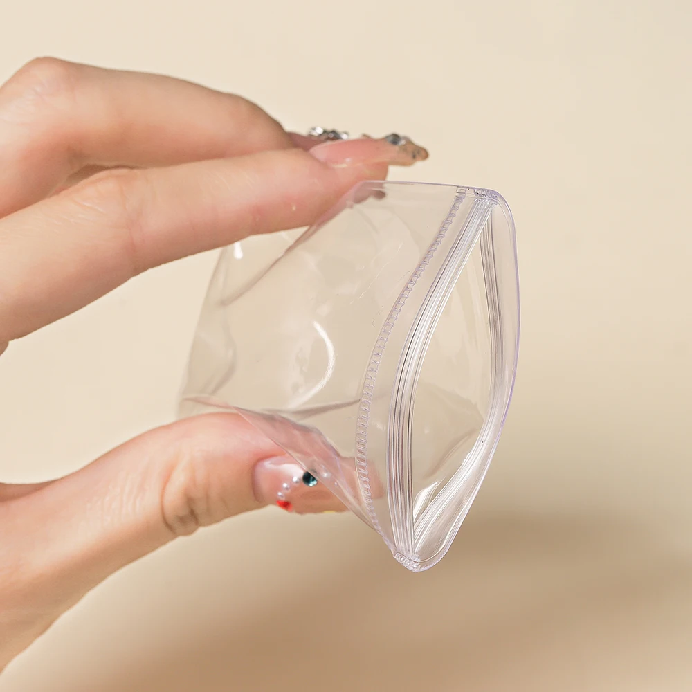 20-50Pcs Transparent PVC Jewelry Pouches Zip Storage Bag for Earring Necklace Jewelry Anti-Oxidation Display Packaging Bags