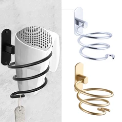 Wall-Mounted Hair Dryer Rack Without Punching/Punching Space Aluminum Hair Dryer Storage Bathroom Toilet Storage Rack