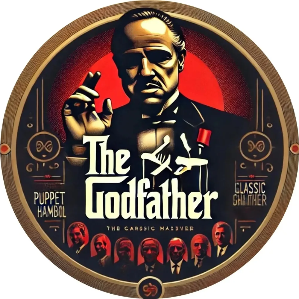 Godfather Influenced Round Metal Wall Decor, Heavy-Duty Sign for Home & Office Interiors