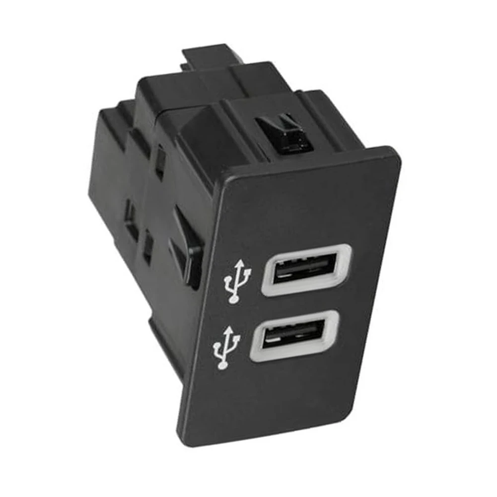 OEM-Style USB Interface Featuring Two USB Ports and Operational Indicators for Select Infotainment Upgrades OEM-Style