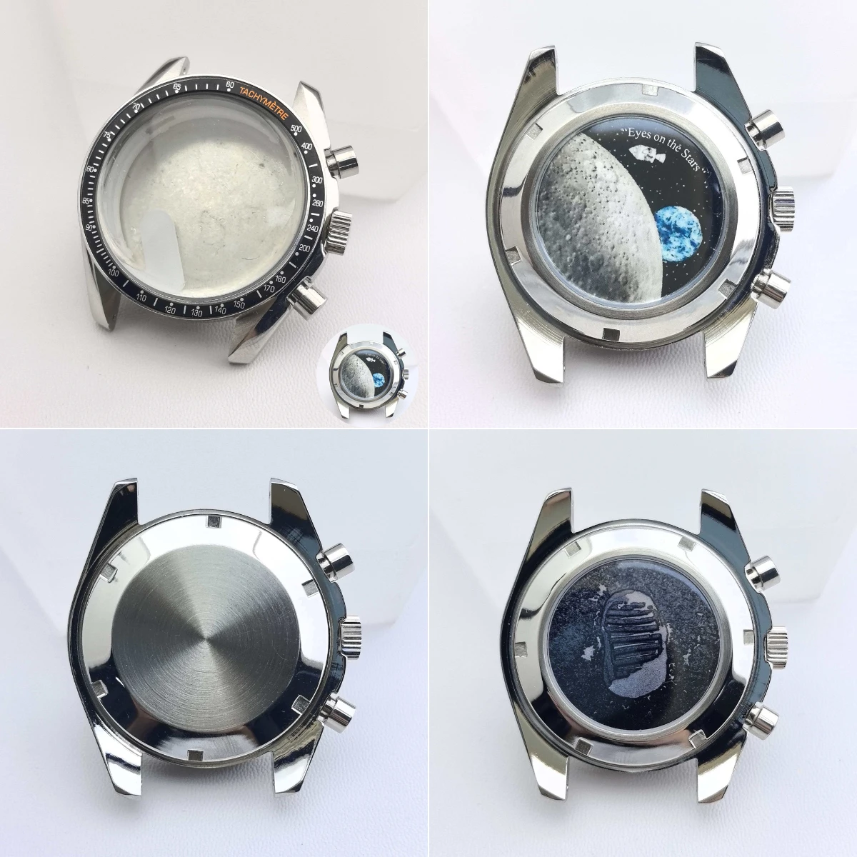 

Металлический корпус для часов VK63 39,7 мм, мужские часы с металлическим корпусом, подходят для механизма VK63, аксессуары для часов, ремешок 20 мм, коробка для часов.