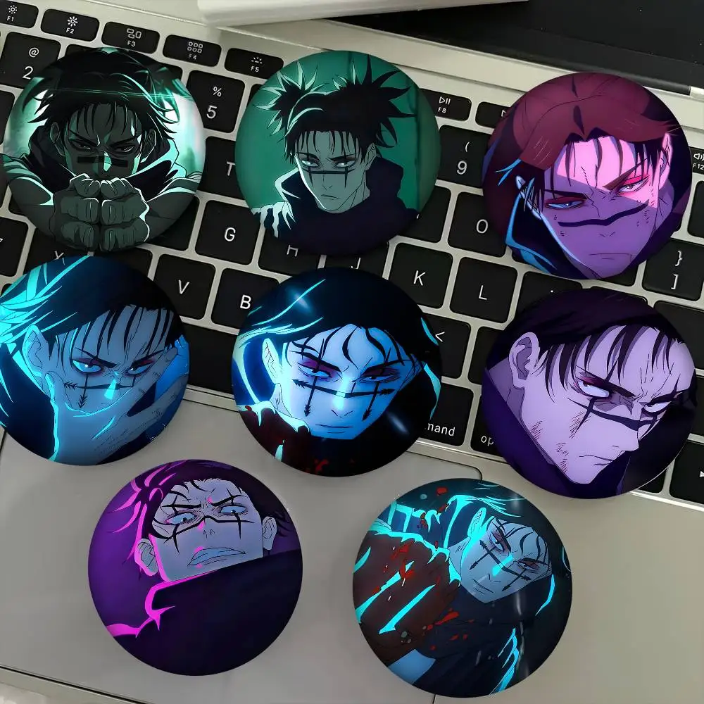 1pc Anime Choso Jujutsu Kaisen Cartoon Style Badge Brooches On Backpack Decoration Round Enamel Pins For Accessorys