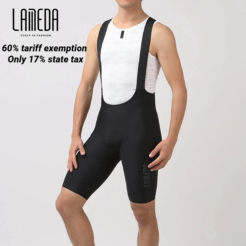 Lameda Cycling Shorts Men\'s Summer Cycling Strap Shorts Bicycle Road Bike Shorts Mountain Bike Quick-dry Breathable Bib Shorts