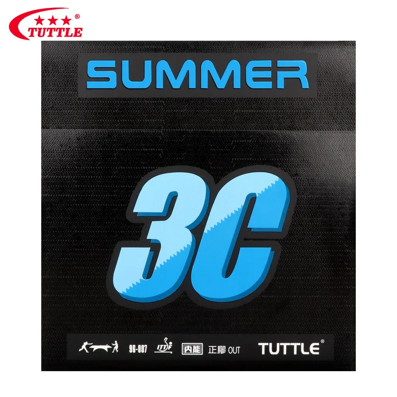 TUTTLE New Generation Pimples-out Table Tennis Rubber Summer 3C Pips-out Ping Pong Rubber Sheet with High Speed and Good Control