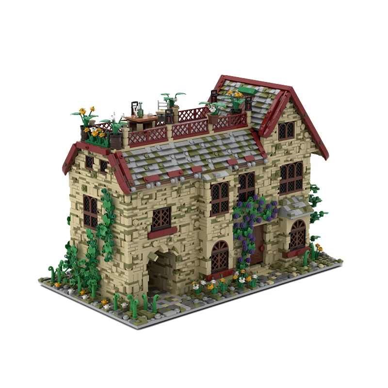 Nouveau Bloc de construction MOC, modèle de maison, un grenier, Citys Street View, MOC personnalisé 135076   Briques technologiques, jouet d'anniversaire, cadeau de bricolage