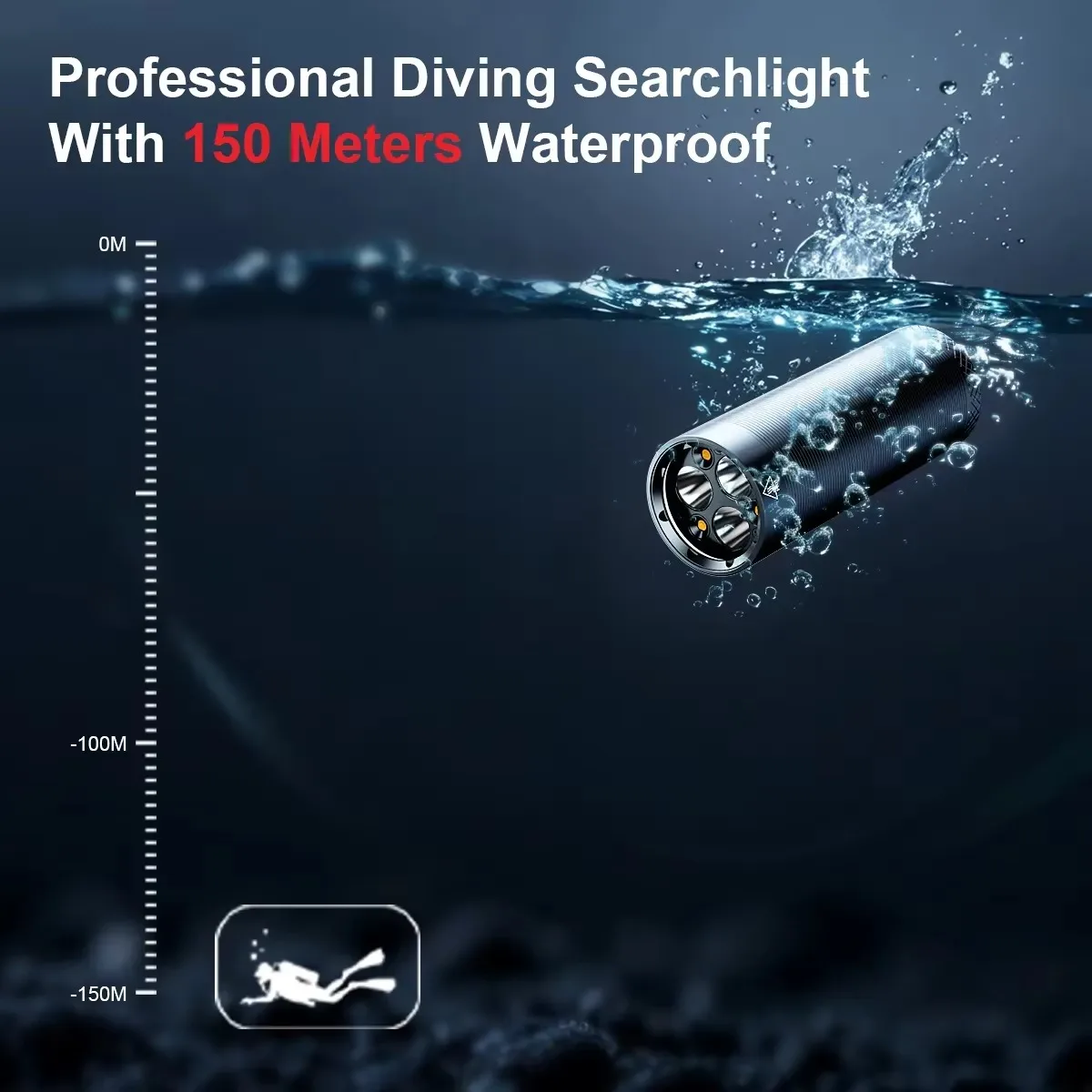 Hot Sale Ferei W155II Aviation Grade Aluminum Diving Flashlight Long Endurance High Power 250m Beam Distance 15625CD Luminous 2