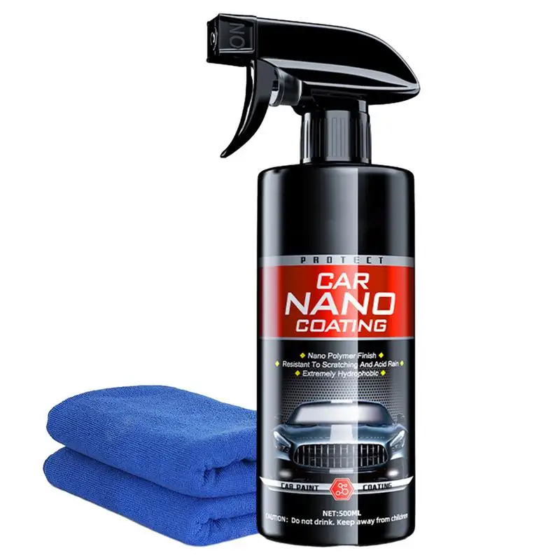 

Hydrophobic Spray 500ML Ceramic Coating Nano Spray Fast-Acting Spray Coating Agent For Cars Fine Scratch Repair Wax Polishing