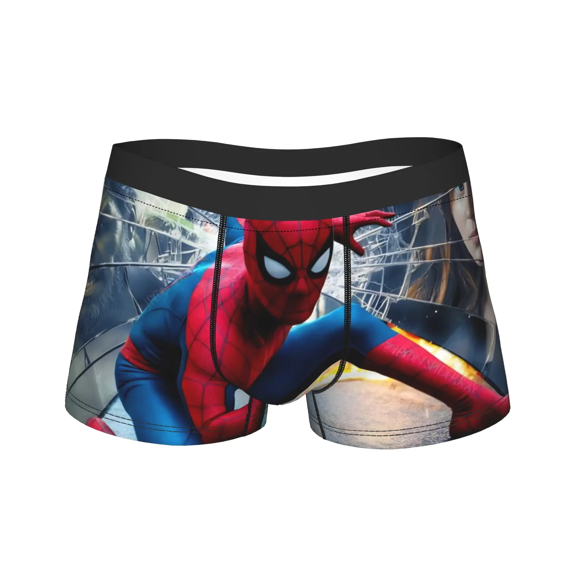 

Spider Man Superhero Comic Man Underwear Brand New Day Boxer Briefs Shorts Panties Novelty Soft Underpants for Homme M-XXL