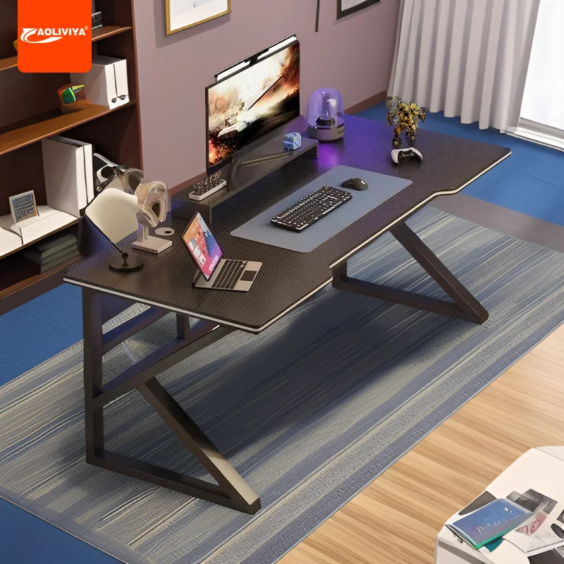 

Aoliviya Computer Desk Home Desk Student Learning Writing Table Simple Gaming Electronic Sports Table Workbench Desk