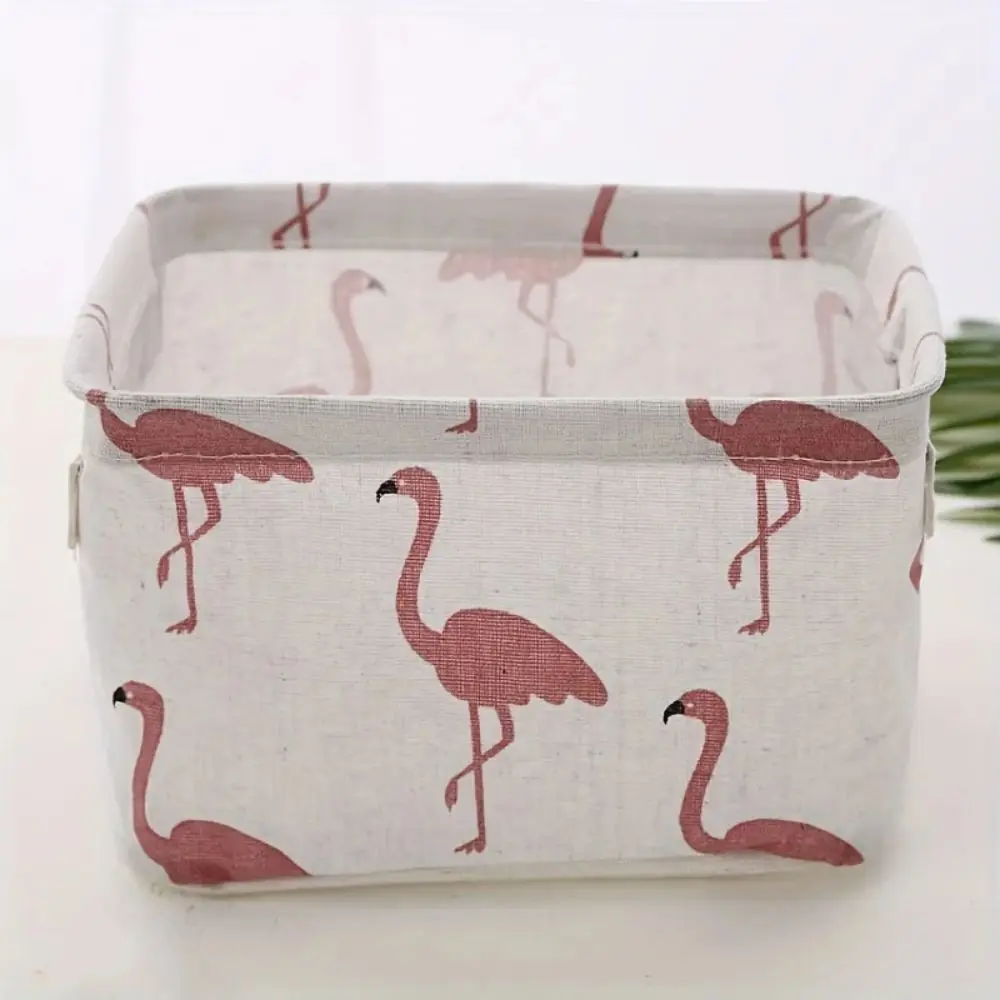 1pc Baumwolle Leinen Stoff Wasserdichte Desktop Kleinigkeiten Korb Lagerung Box Kosmetik Spielzeug Organizer Unterwäsche Socken Kleidung Storagebag – Detail 8