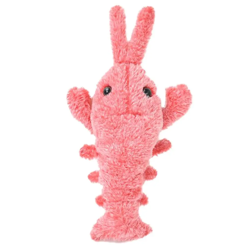 Interactive Electric Cat Toy USB Rechargeable Jumping Shrimp Plush Fish Kicker for Indoor Kittens Dogs Kids Pet Play Fun