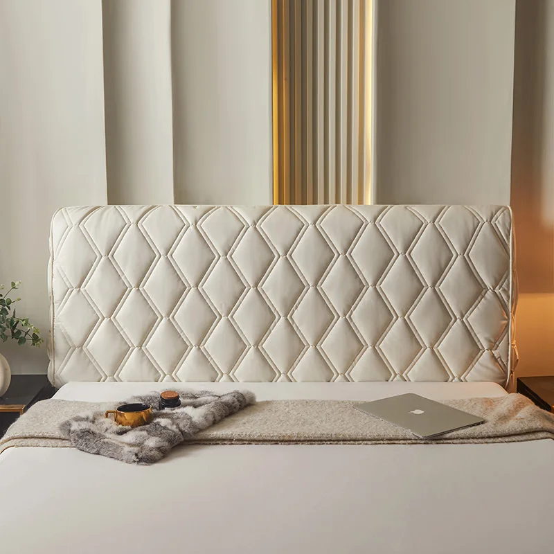 

New Thiened Universal Tech Fabric Bed Head Cover Protector Cover for Leather Wood Bed Dustproof Simple Sle Home Decor