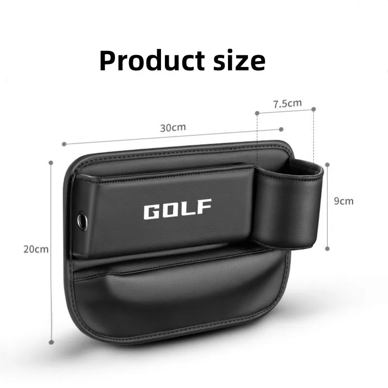 Car Seat Sewn Gap Crevice Slot Storage Box With Cup holder For VW GOLF 4 5 6 7 8 mk4 mk5 mk6 mk7 mk8 Auto Accessories