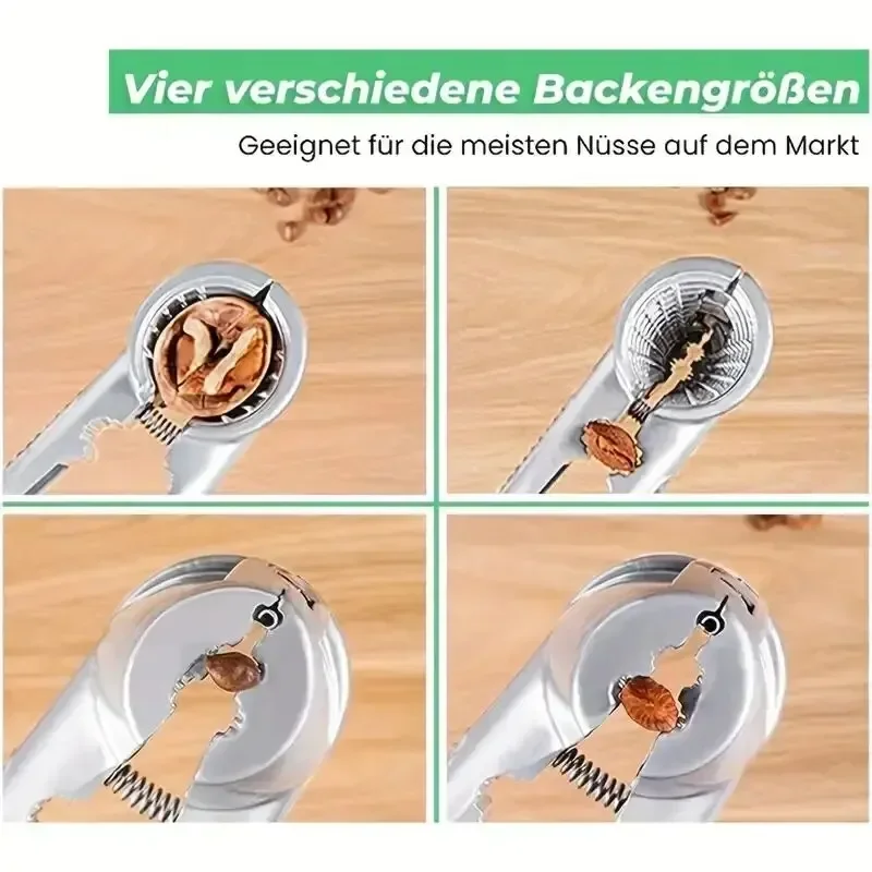 1PC ​Stainless Steel Multi-Functional Nut Cracker Tool Non-Slip Grip Durable Ergonomic Design for Walnuts Chestnuts Hazelnuts view 6