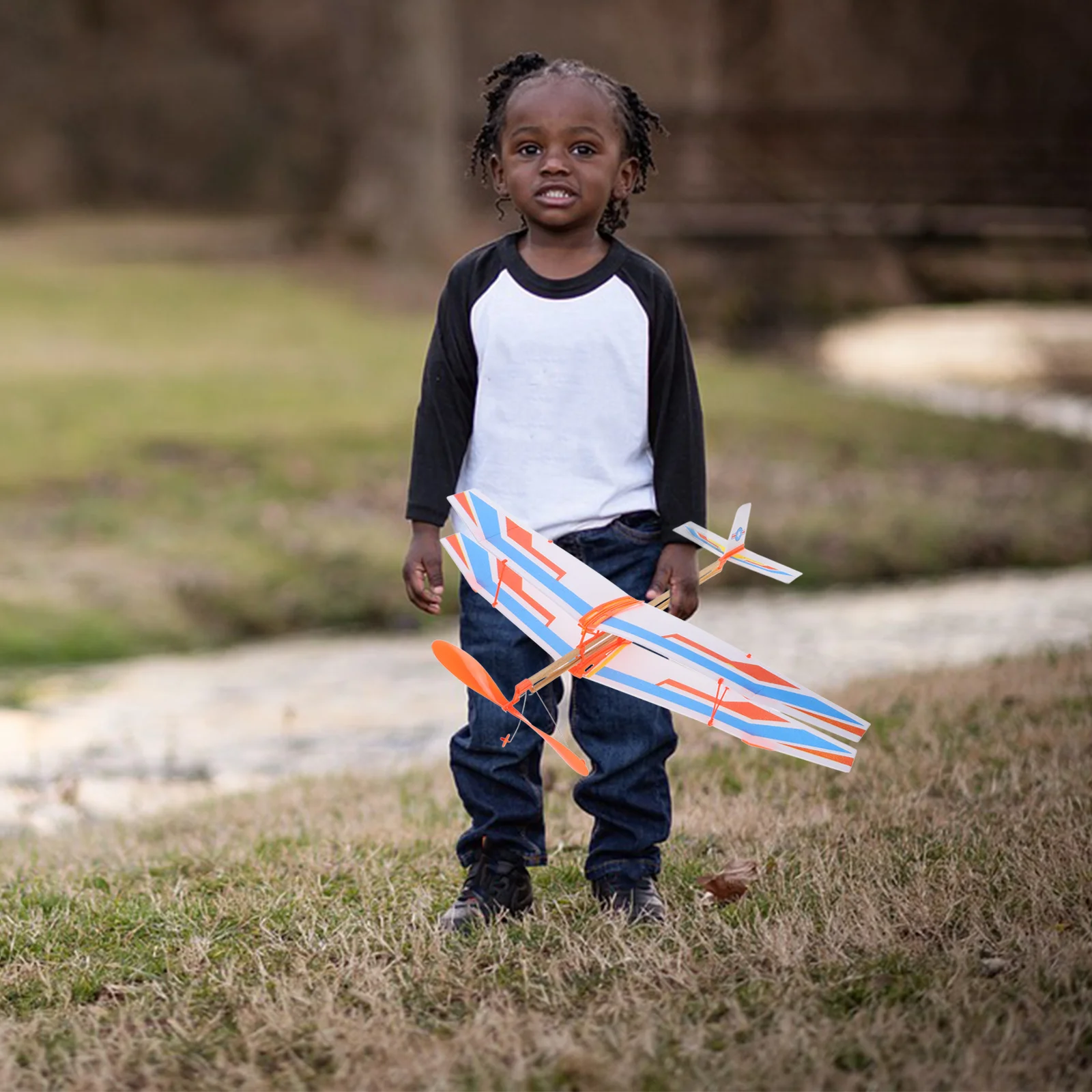 

2Pcs Glider DIY Rubber Band Powered Aircraft Educational Handcraft Set for Kids Develop Creativity Logic Brain Intelligence