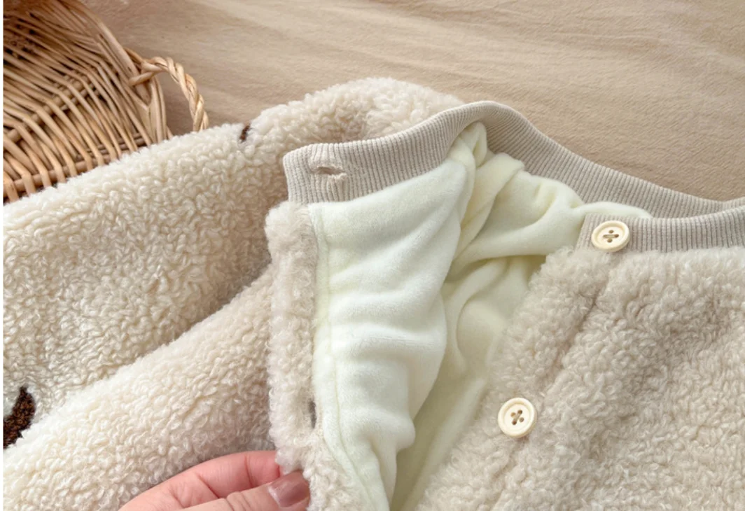 Winter Baby Clothes Newborn Thick Fleece Warm Baby Romper Girl Boy Jumpsuit Autumn Infant Boys Overalls Todder Jumpsuit Playsuit