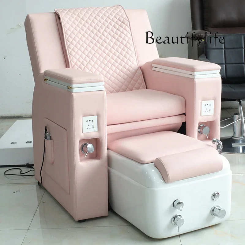 Electric manicure sofa chair can lie down, foot tattoo embroidery single beauty eyelash massage advanced sense