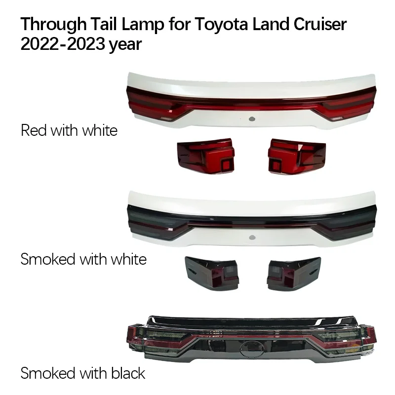 Zhengwo Brand Modified Led Tail Lights for Toyota Land Cruiser LC300 2022-2024 Rear Lamp Start up Custom Animation