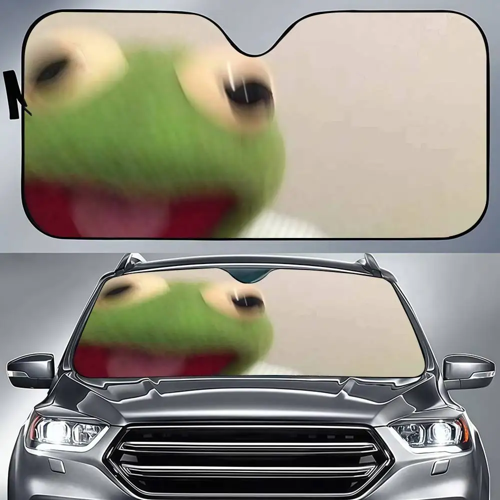

Crazy Comey Frog Car Sun Shade Front Windshield Coverings Blocker Auto Protector Window Visor Screen Cover