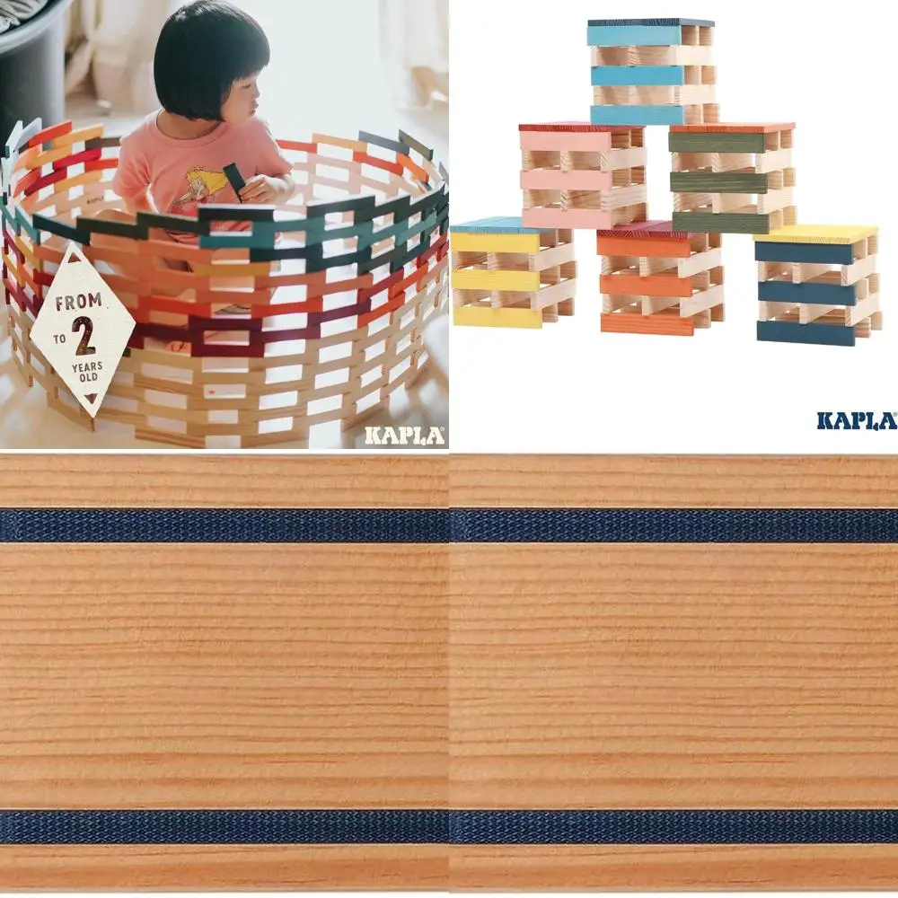 100-teiliges Octocolor-Holzbaustein-Set mit 100 lebendigen Farben