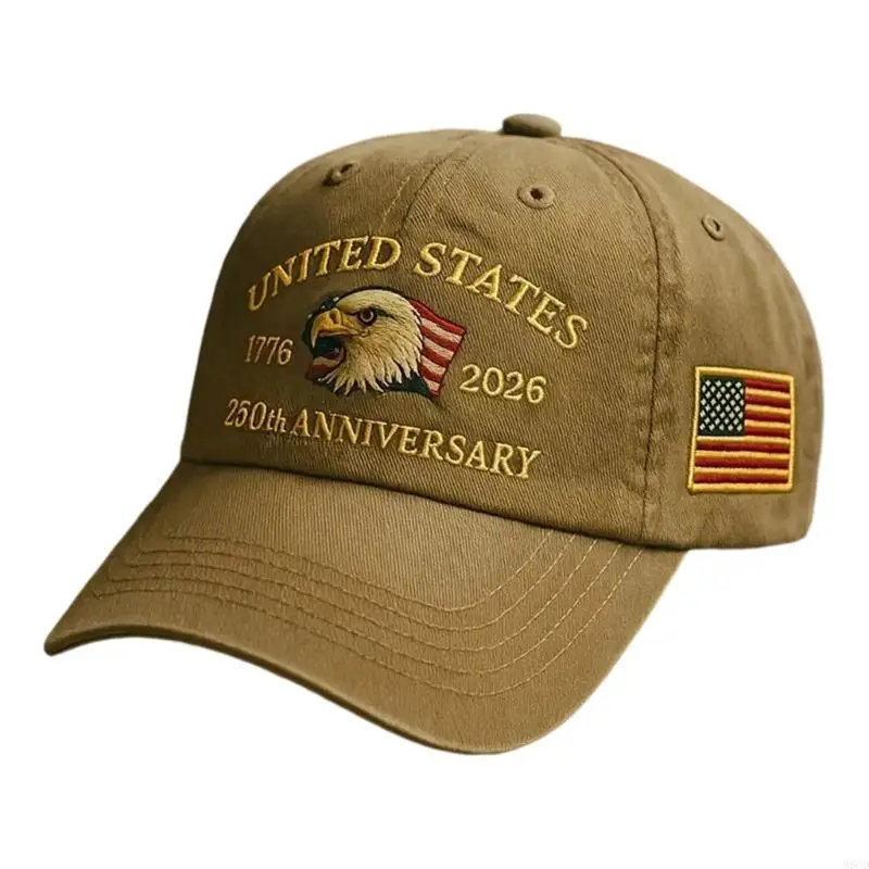 M6CD – chapeau du 250e anniversaire des états-unis, casquette Baseball patriotique réglable en coton imprimé pour hommes