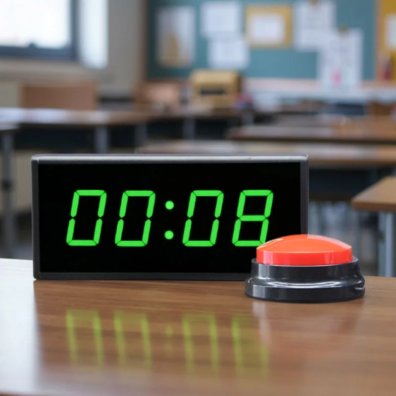 

Игровой тренажер Blaze Pod Sports Entertainment: реакционная игра с красными кнопками, цифровой таймер на десять секунд, световые индикаторы для тренировки реакции