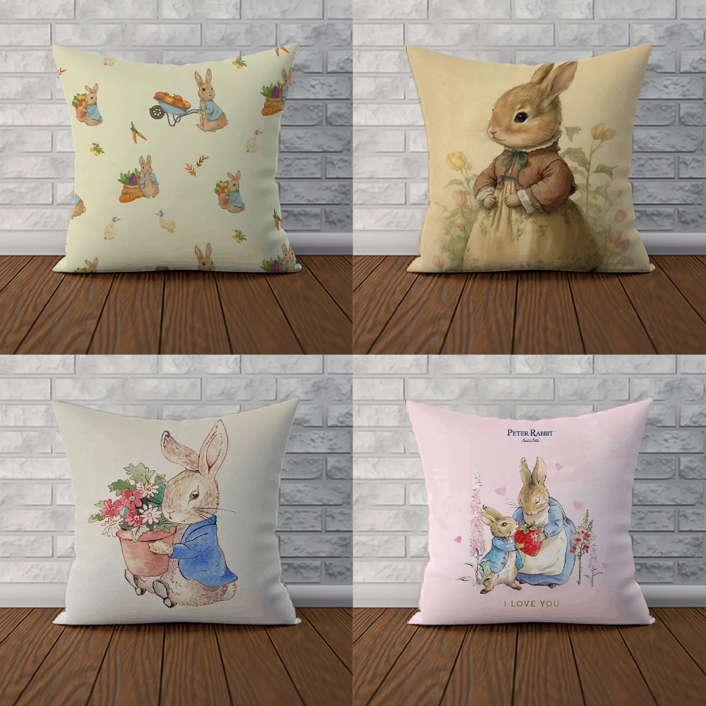 Decorative Cushion Covers Peter Rabbit Cushion Cover 40x40 Pillowcase Decor 40x40 Couple Pillow Pillowcases for Pillows 45x45