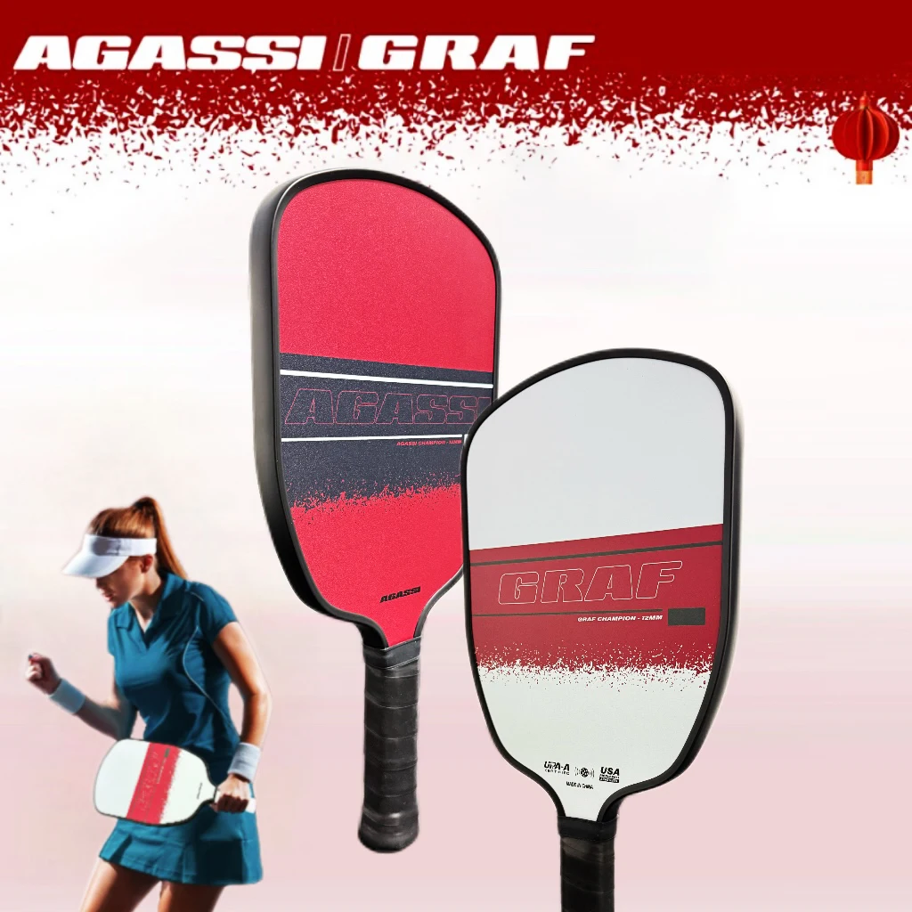 

T700 carbon fiber pickleball paddle, 16mm core, sandblasted surface for enhanced spin and feel; suitable for players of all leve