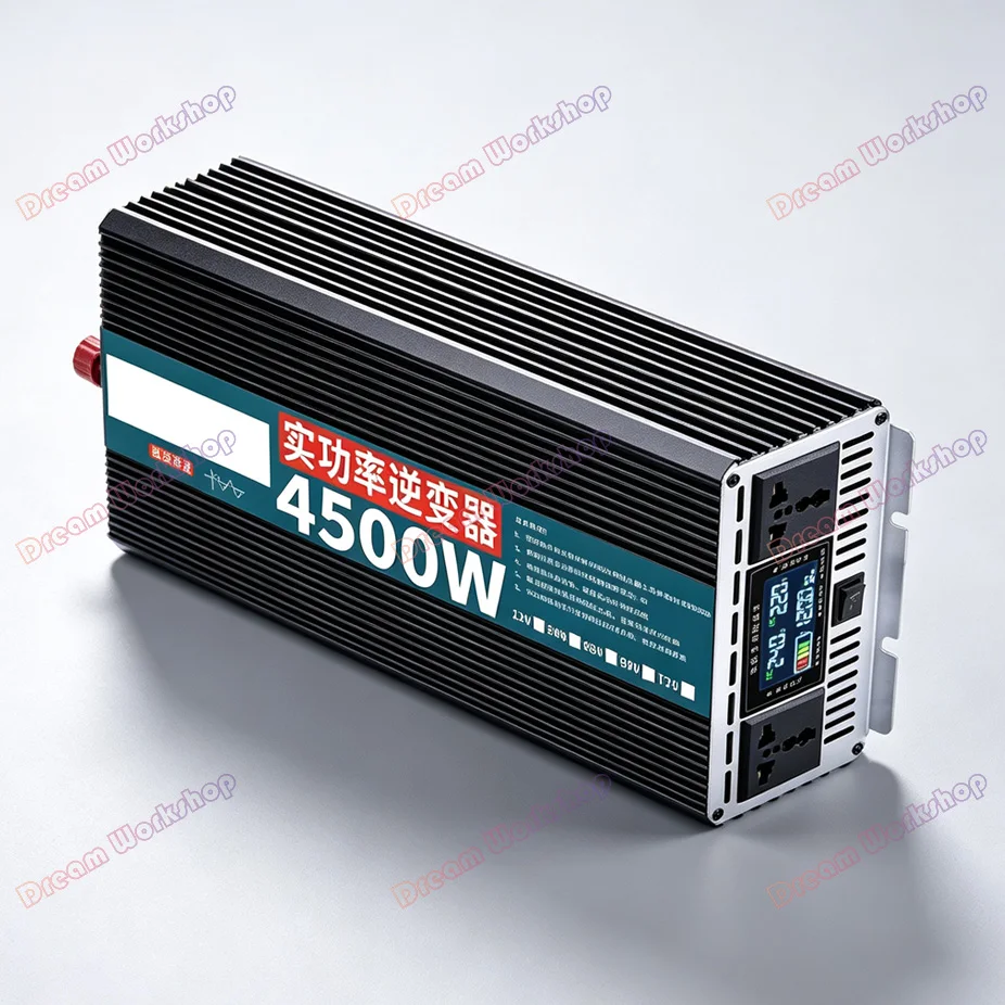 Pure sine wave inverter real power 4500W 5500W non-virtual standard DC 12/24/48/60/72V to AC 220V solar inverter