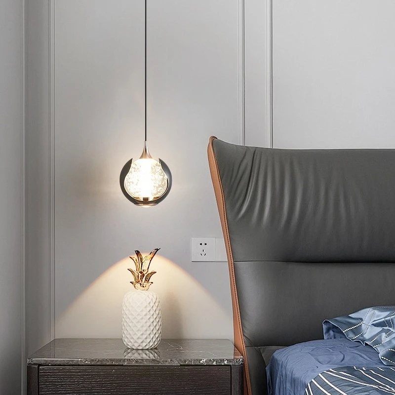 Nordic LED Pendant Light Home Decor Bedside Light for Bedroom Living Room Ball Hanging Lamp Suspension Pendant Lamp Luminaires