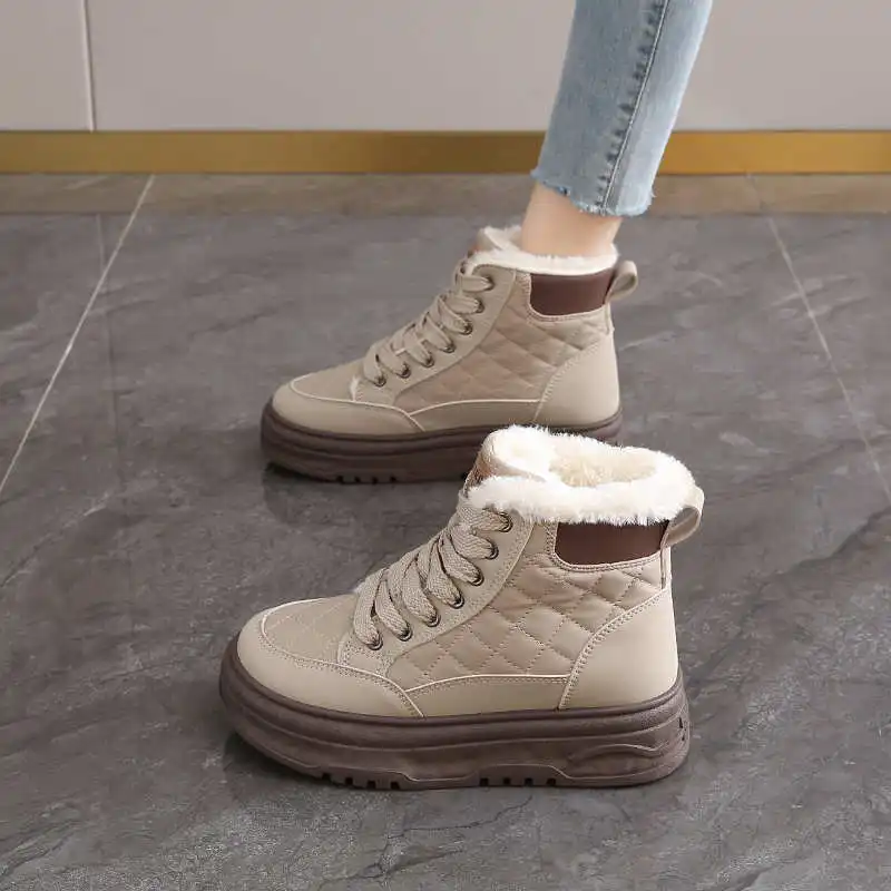 Snowboots High Tops Women's High Sports Shoes Shoes Boots Booties For Sneakers Brands Jogging Fitness Hospitality Authentic
