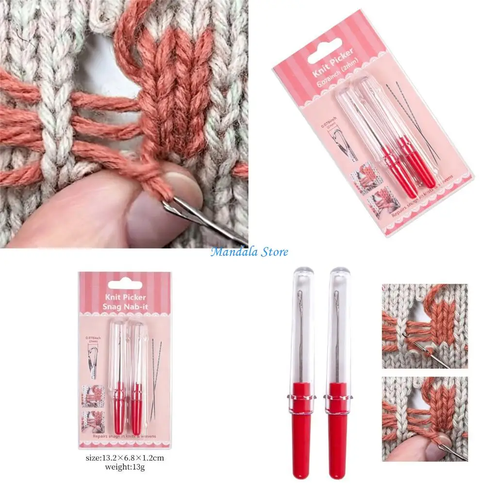 U2JC Sweater Touch Up Knitting Tool with Tube Cover for Daily Care and Travel