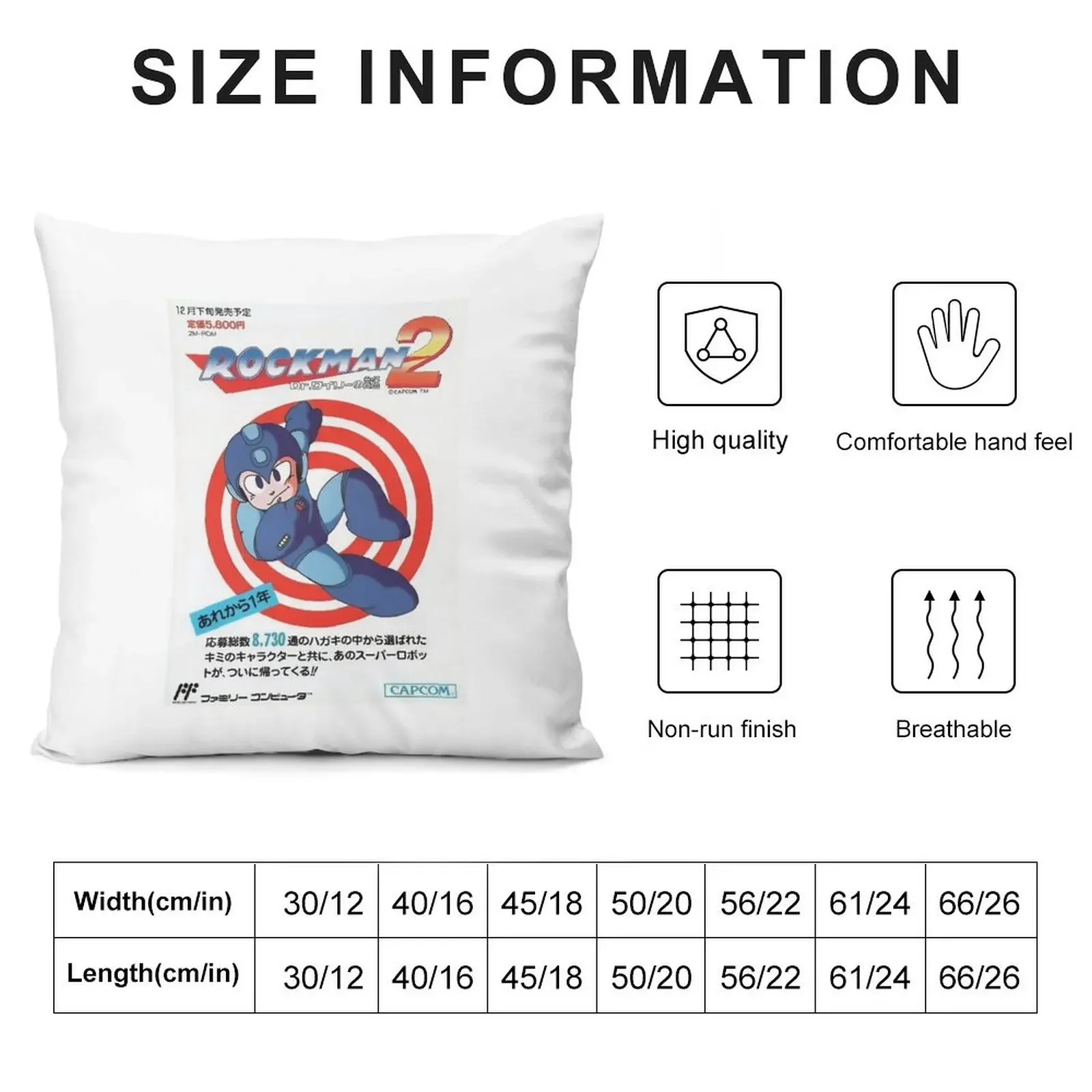 Classic Megaman Throw Pillow Decorative pillow case Cushions Home Decor Decorative Sofa Cushion autumn decoration pillow