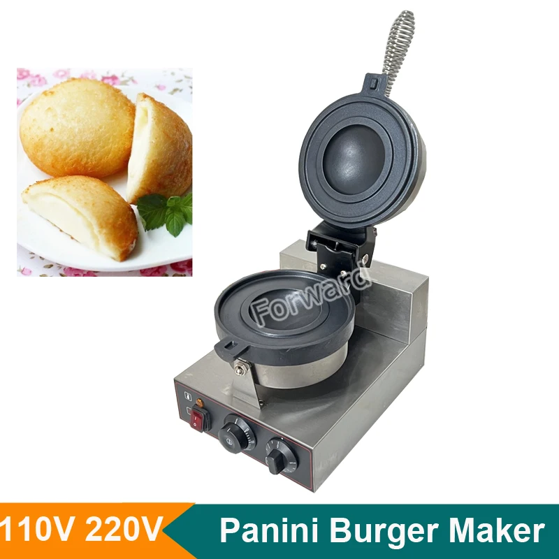 Commercial 10V 220V Gelato Panini Press UFO Burger Machine Ice Cream Hamburg Maker Ufo Burger Grill Flying Saucer Baker