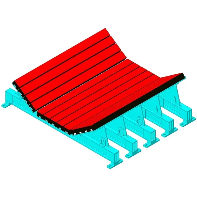 High quality adjustable coal shock absorber, conveyor buffer strip loading mining buffer bed