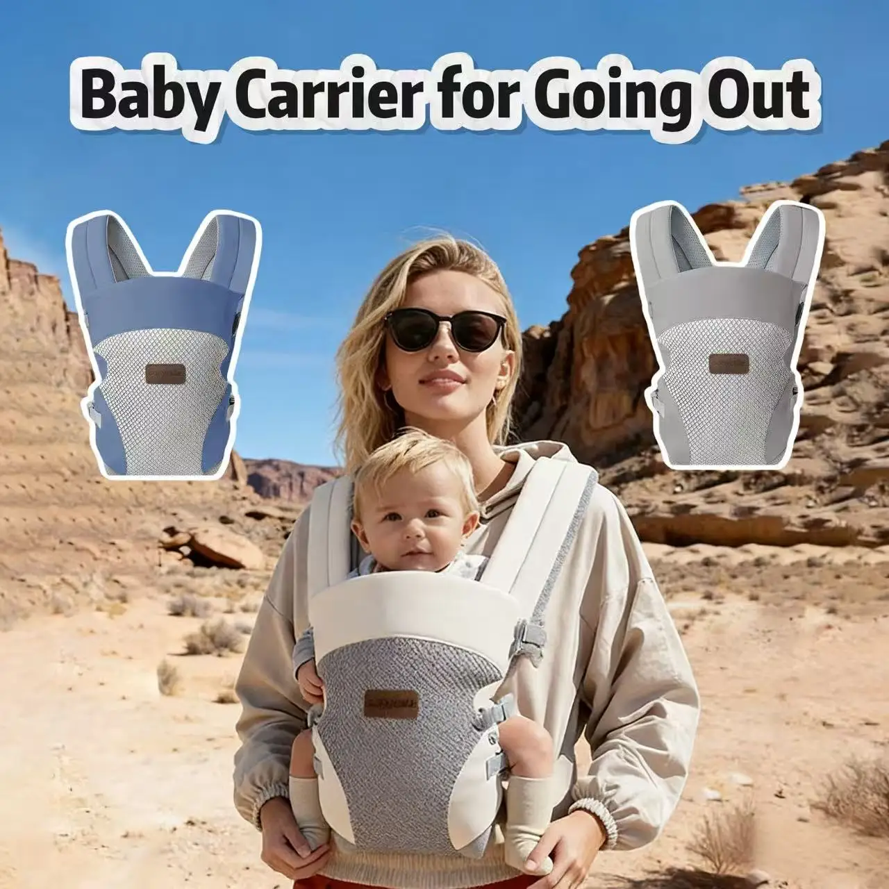 1-piece-baby-carrier-with-hip-seat-ergonomic-design-can-be-used-in-multiple-ways-soft-and-breathable-mesh-fabric-frees-up-parents'-hands-suitable-for-outings