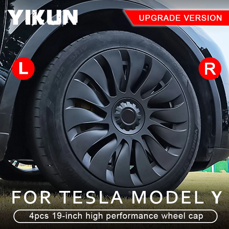 

4PCS HubCap Performance Automobile Replacemen Hub cap Full Rim Cover Accessories for Tesla Model Y 19 Inch Wheel Caps 2017-2024