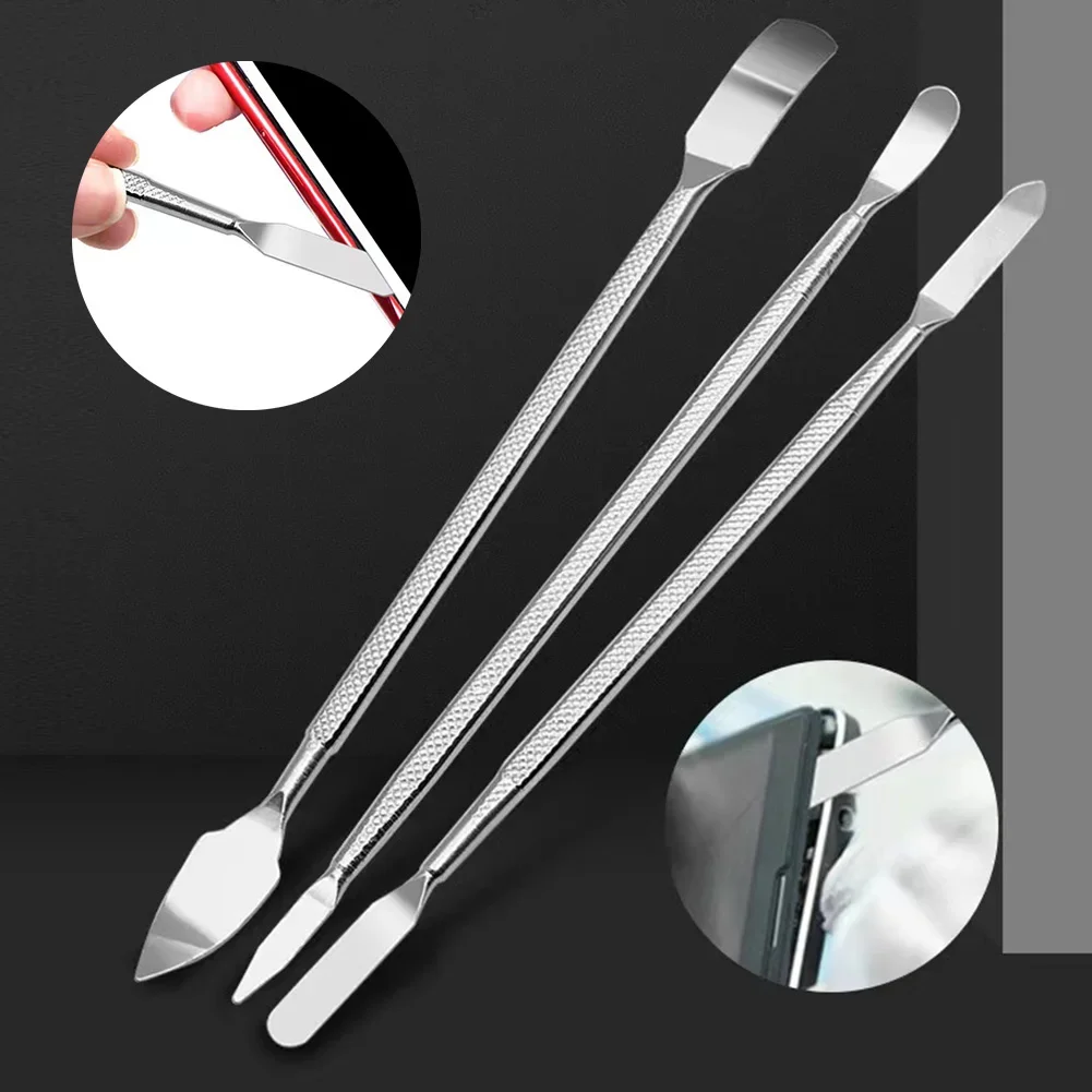 3Pcs Universal Phone Repair Tools Kit Disassembly Blades Pry Opening Tool Metal Crowbar Disassemble Kit Phone Spatula Hand Tools