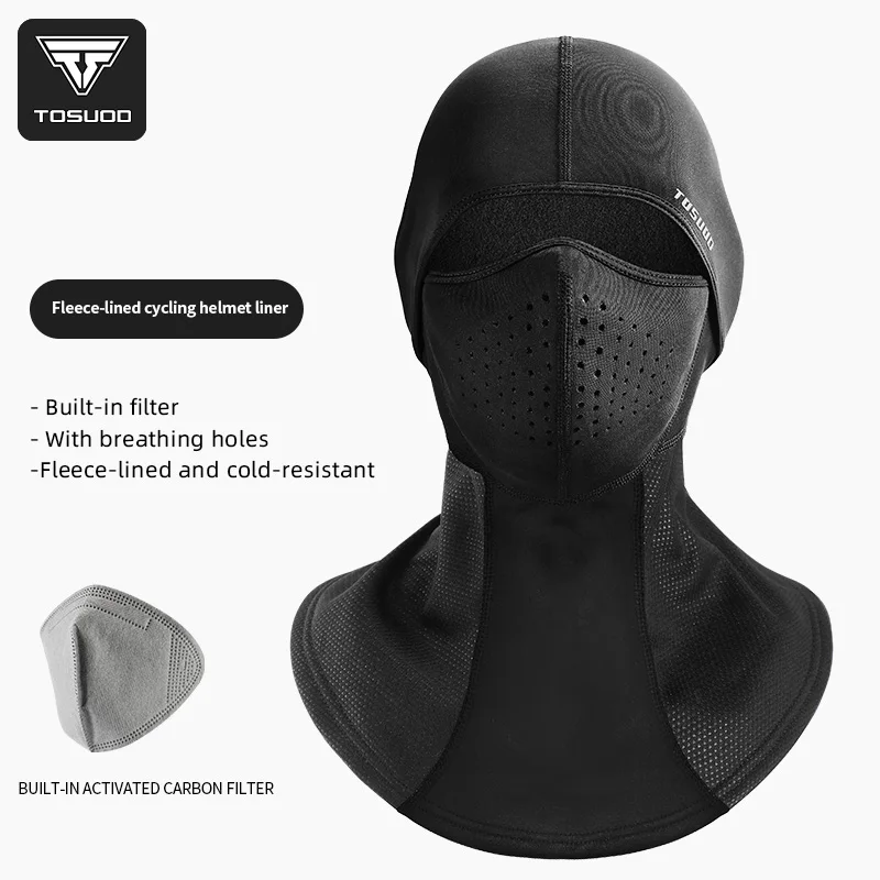 

TOSUOD Winter Thermal Full Face Mask Cold Protection Breathable Mask with Neck Cover for Skiing Cycling Motorcycle Helmet